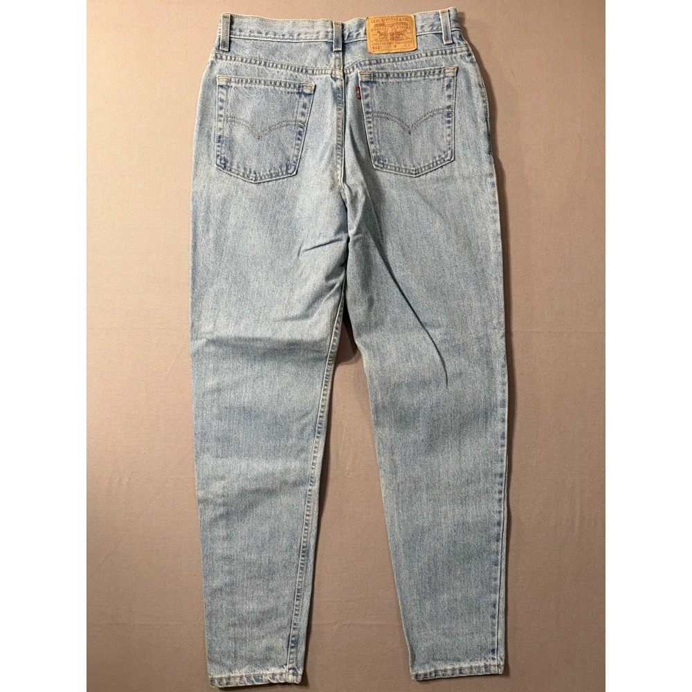 Levis 512 Vintage Womens Light Wash High Waisted Slim Fit Tapered Leg Jeans 15